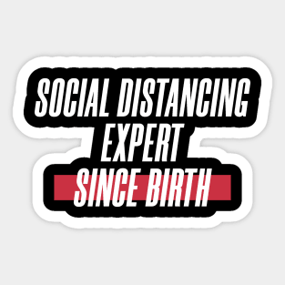 Social Distancing Expert Sticker